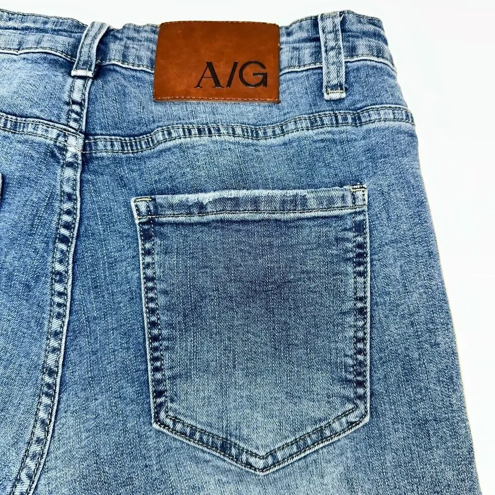 Americus Gosani A/G Essential Menswear Jeans Distressed Slim Fit Mens 31 (30x26)